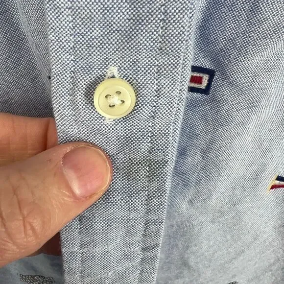 Ralph Lauren Classic Fit Nautical Print Button Down Shirt XXL - Picture 4 of 9